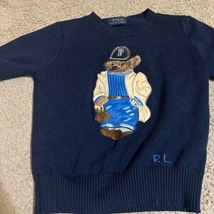 Ralph Lauren Polo Bear Navy Sweater